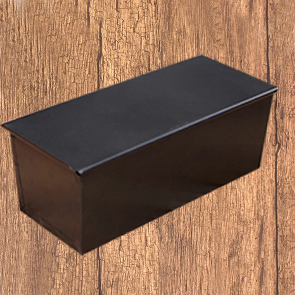 

1 Piece Portable Durable Baking Tool Toast Box Toast Box With Lid Black