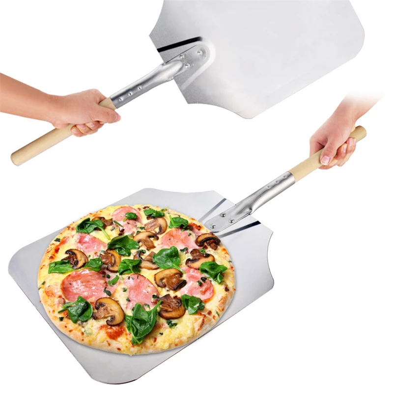 56 58 66 см Алюминиевая Лопата для пиццы с деревянной ручкой Pala инструменты выпечки