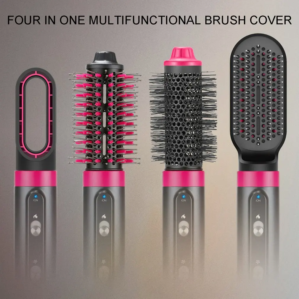 

4 In 1 Hair Dryer And Volumizer Negative Ion Straightener Curly Hair Dryer Professional Salon Hot Air Brush Styler