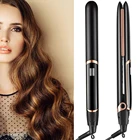 Профессиональный электрический выпрямитель, щипцы для завивки волос 2 в 1, выпрямитель для волос, плоские утюги, керамические инструменты для укладки