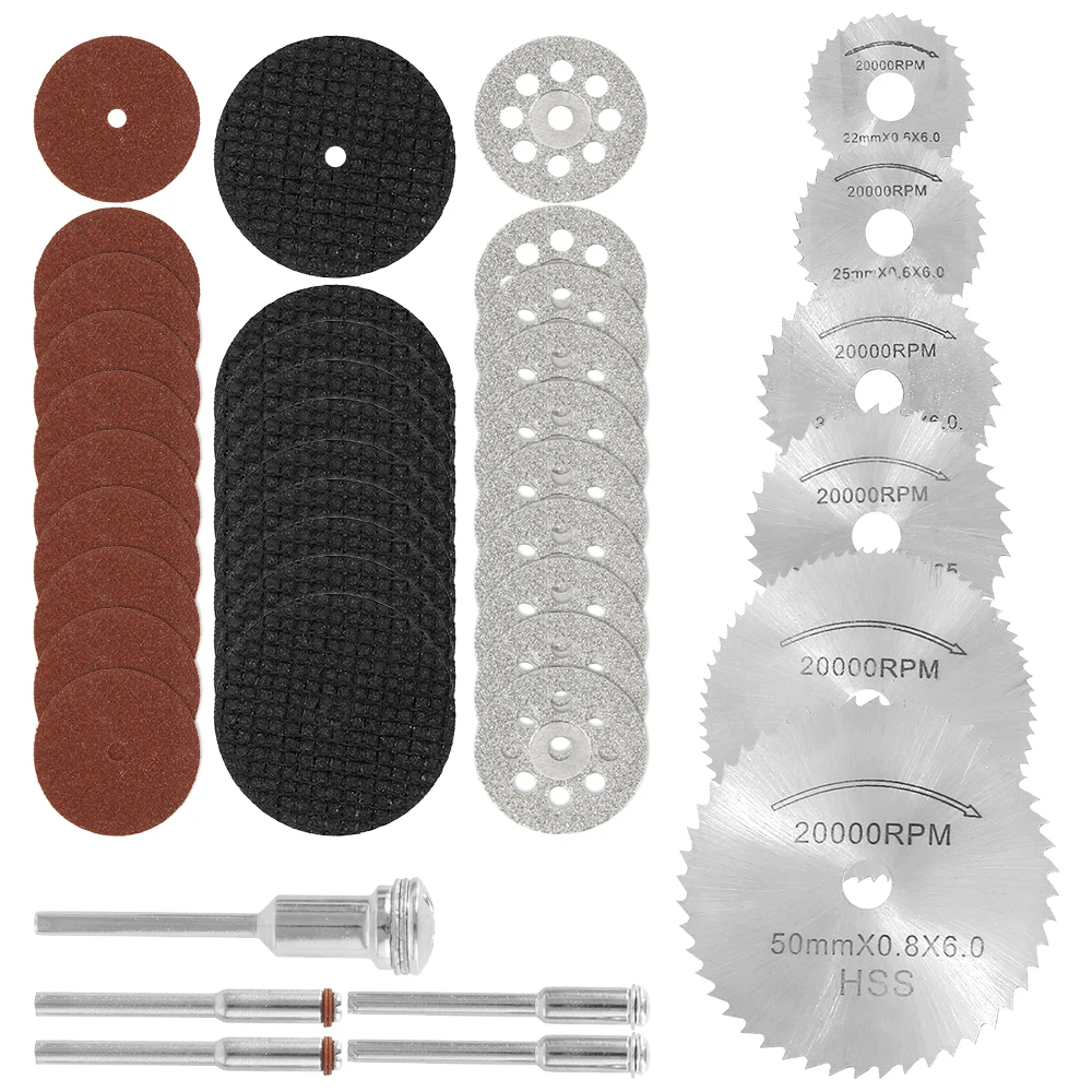 Набор лезвий для мини циркулярной пилы из быстрорежущей стали полимерные