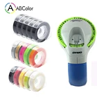 Для DYMO 12965 ручной этикеток с 5PK 9 мм 3D рельефный кассета для DYMO DIY ручной рельефный этикеток устройство для создания печатной машинки