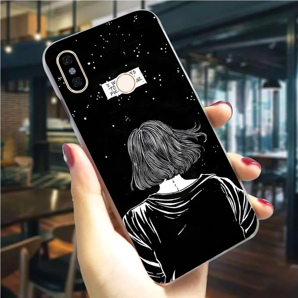 Чехол для телефона с русалочкой и звездным небом Redmi K20 Pro 4X 4A 5 6 7A Plus/5A 6A GO Note 4 3/5/6/7