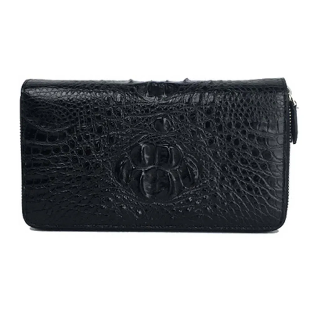 ousidun new  crocodile  Men clutch bags  leisure handbags  Double zipper  Hand bag  male  wallet  High-capacity package  Men bag