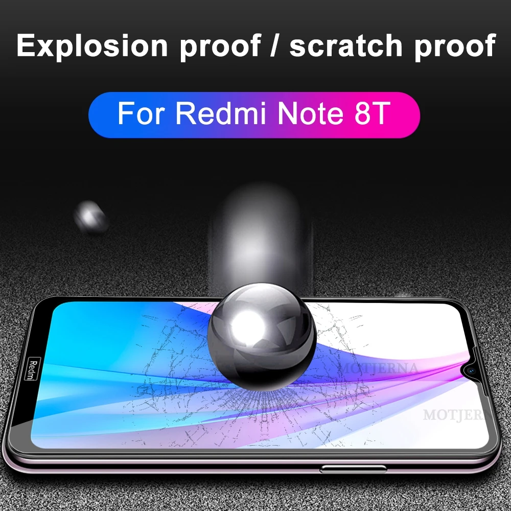 Защитное закаленное стекло 9H с шелковым принтом для Xiaomi Redmi Note 8T 8 pro Mi9 Lite SE 6 6A |