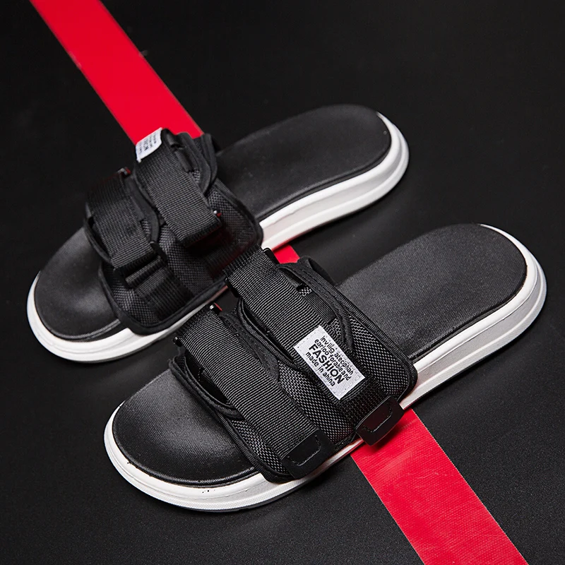 MOOREGOOD/модные весенние новые стильные износостойкие Нескользящие тапочки для пар