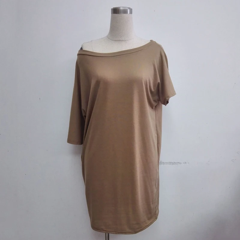 

Women irregular Dress Casual 2020 Summer Solid Loose Beach Dresses Vestidos de fiesta