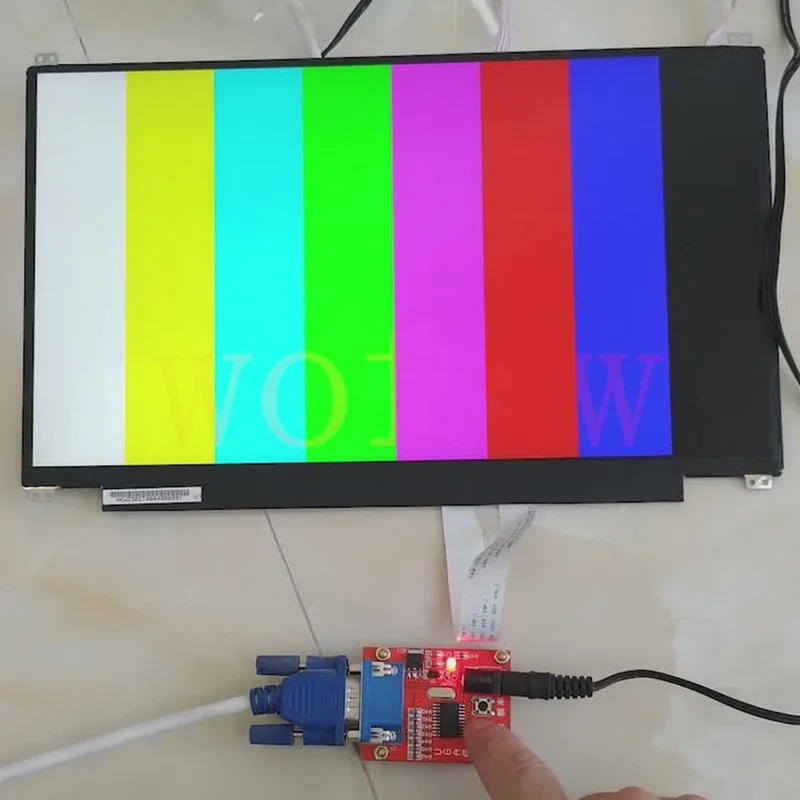1 шт. тестер сигналов VGA Генератор ЖК дисплей 7 В 12 в вход питания|Генераторы