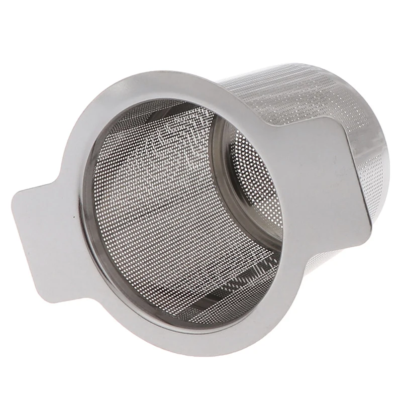 Ситечко для чая с 2 ручками многоразовое Сетчатое ситечко из нержавеющей стали