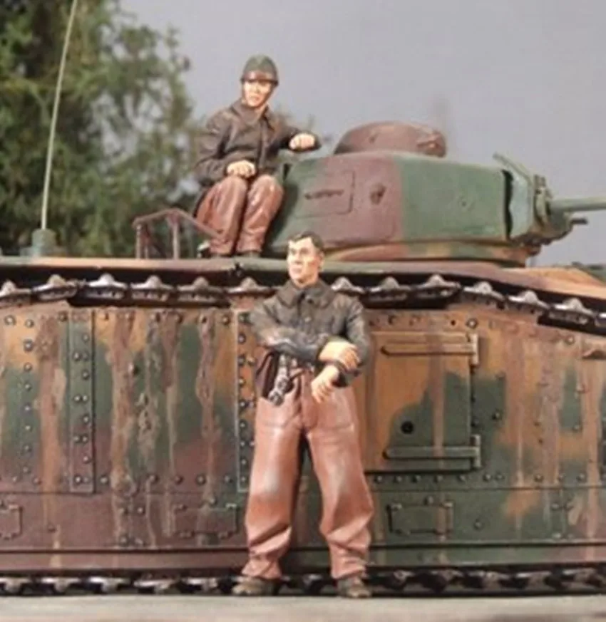1/35 модельная фигурка из смолы комплект разобранный Неокрашенный 1033 (без