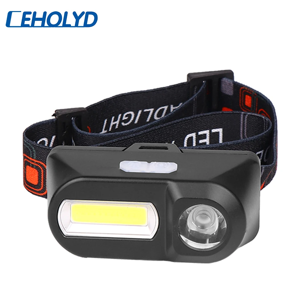 

USBcharging camping headlight fishing headlight flashlight flashlight portable mini XPE+COB LED headlight super bright headlight