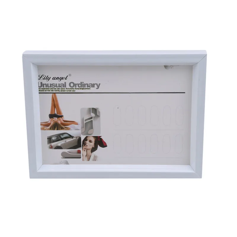 

Nail Display Full Color Rack Card Boards Practice Show Case Showing Shelf Stand