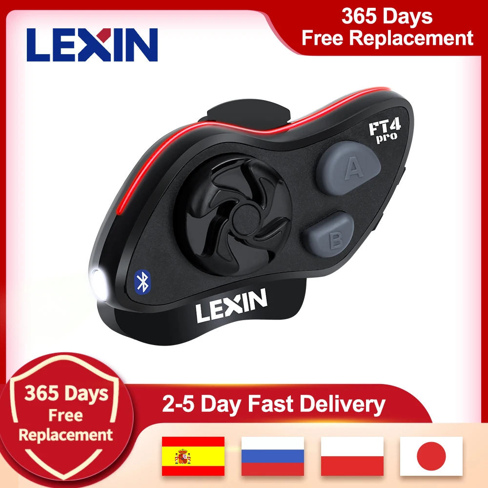 Lexin новинка 1 4 всадника FM Bluetooth мотоцикл домофон шлем гарнитуры BT21 intercomunicador мото с