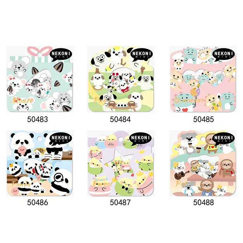 

Korean Import Nekoni Brand Mini Animals Stationery Stickers Scrapbooking DIY Supplies Diary Sticker School