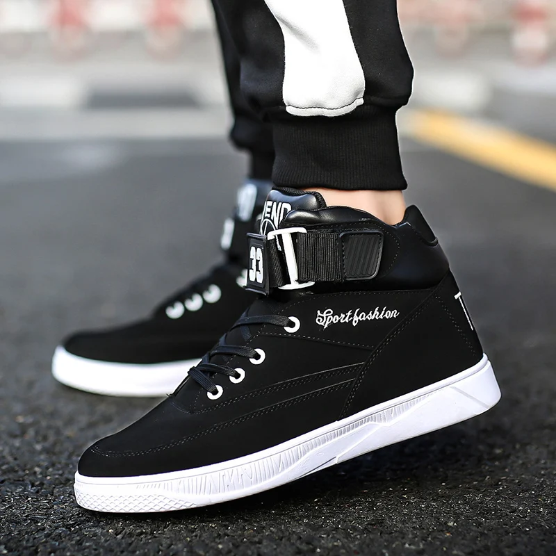 Мужская Высокая обувь для скейтбординга Всесезонная спортивная нескользящая в