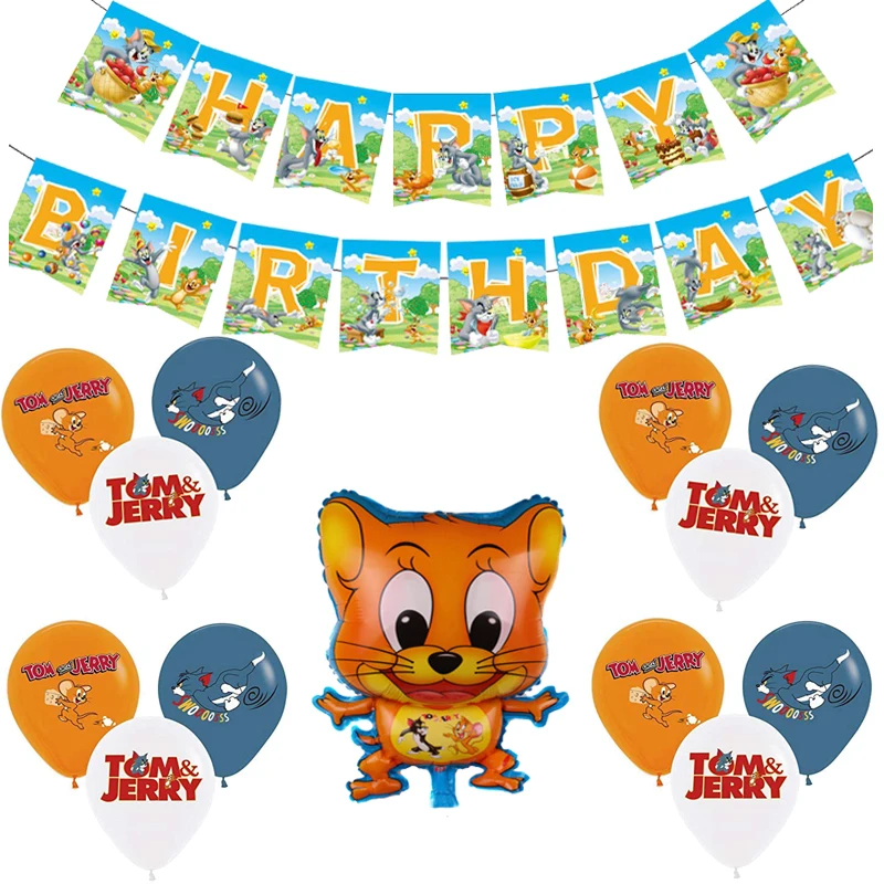 Классический мультяшный Кот и мышь том на день рождения смешная вечевечерние