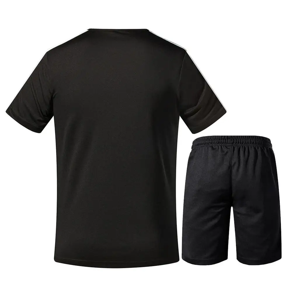 Хлопковые быстросохнущие мужские спортивные футболки для бега костюмы