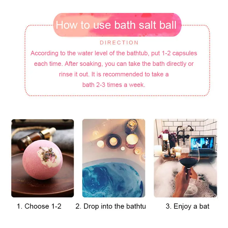 Новые Бомбочки для ванны цветы соляная ванна спа отпариватели душа подарки