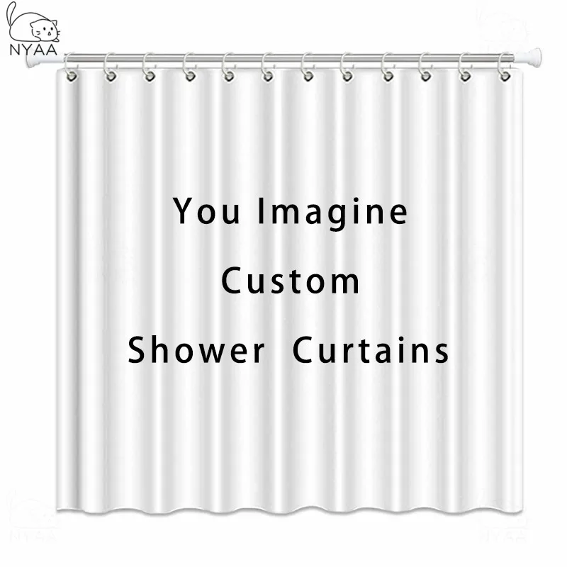 

VIXM You Imagine Custom Shower Curtains Waterproof Polyester Fabric Bathroom Curtains For Home Decor