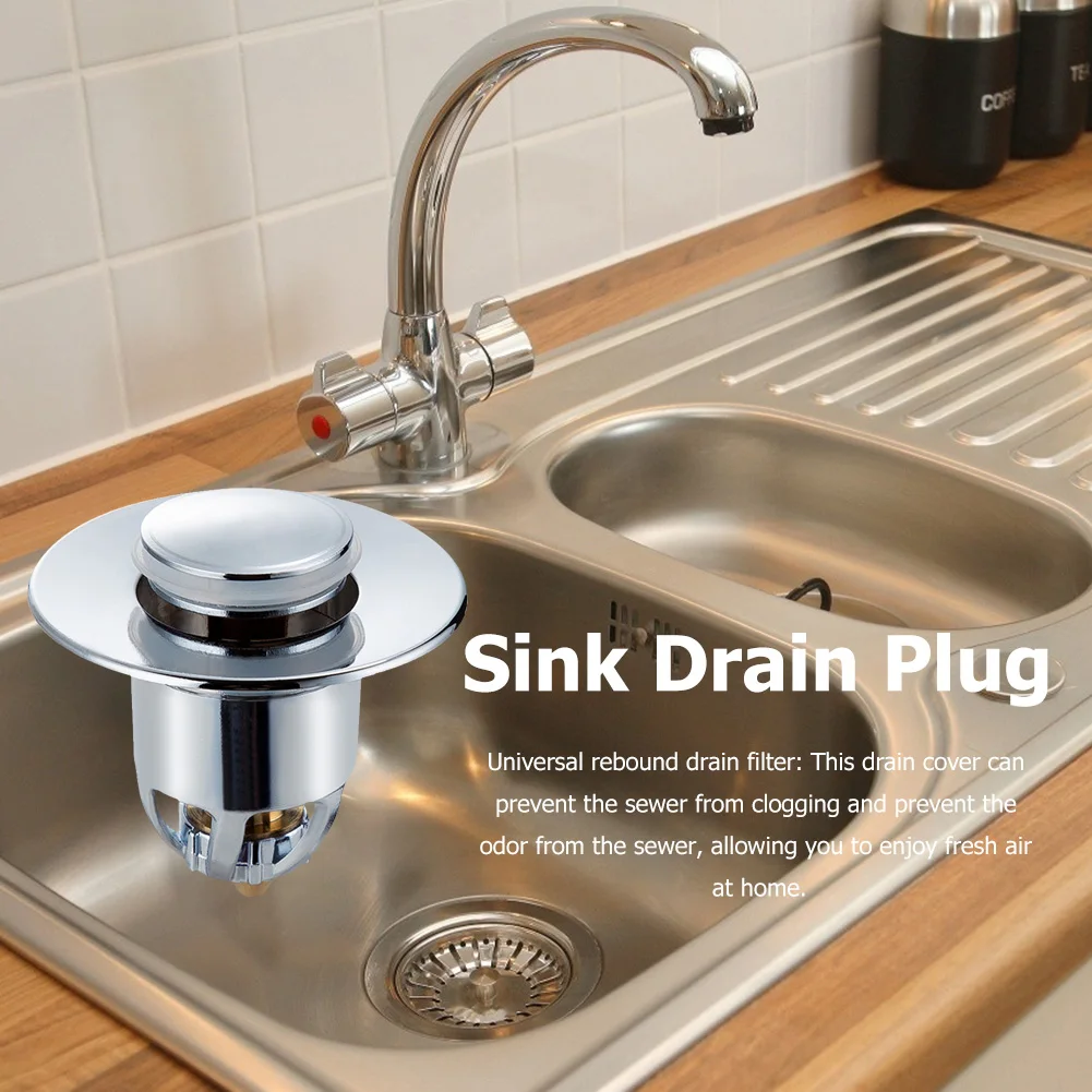 

Kitchen Sink Plug Proof Leakage Proof Bathtub Stopper Bathroom Kitchen Drain Water Filter Household Accessories