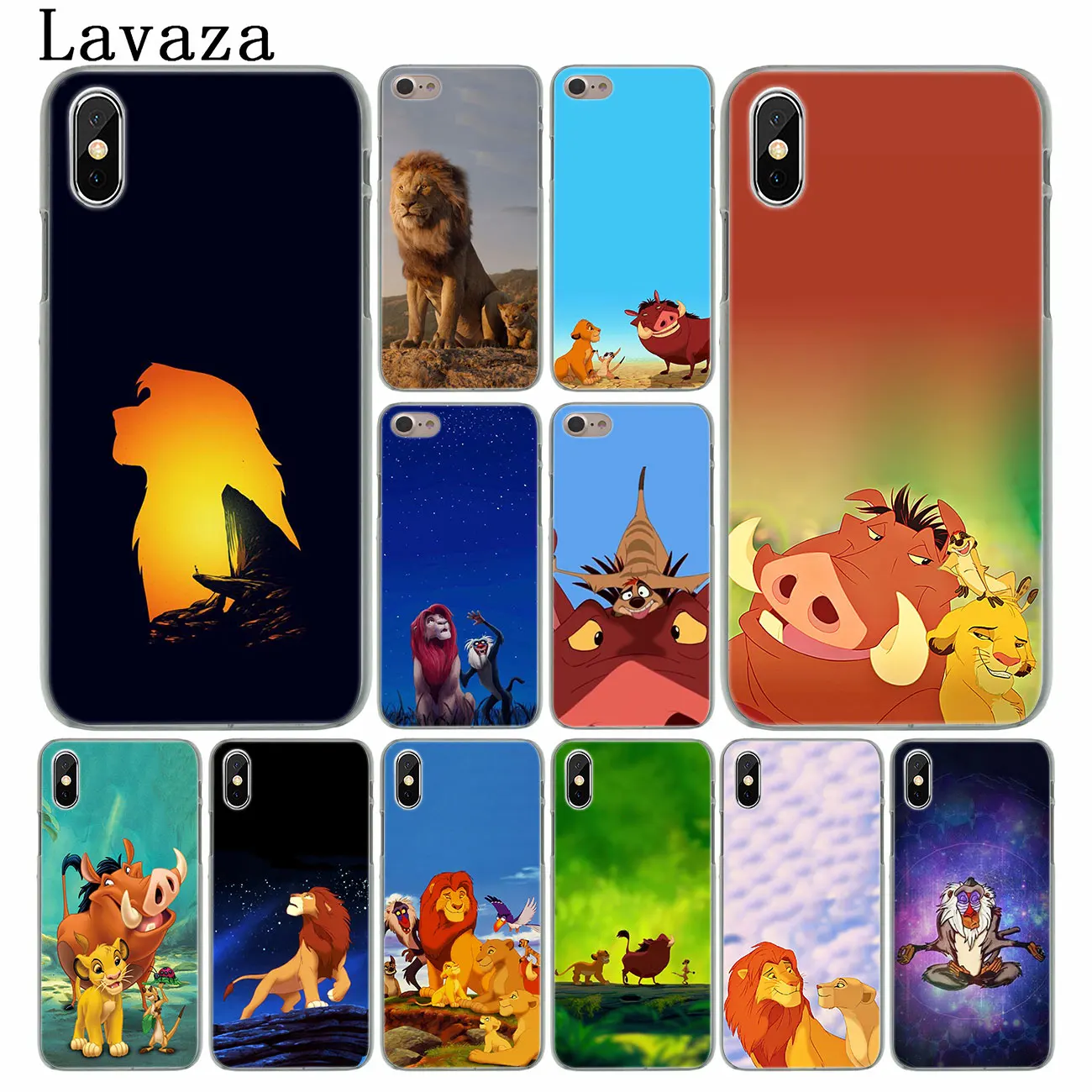 Жесткий чехол для телефона Lavaza The lion king iPhone XR XS X 11 Pro Max 10 7 8 6 6S 5 9 SE 4 4|Чехлы-накладки|