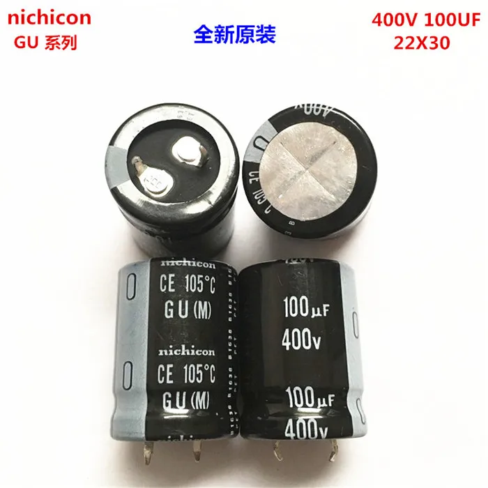 2 шт./10 шт. 100 мкФ 400v Nichicon GN/GU 22x30 мм 400V100uF подключаемый блок питания конденсатор с