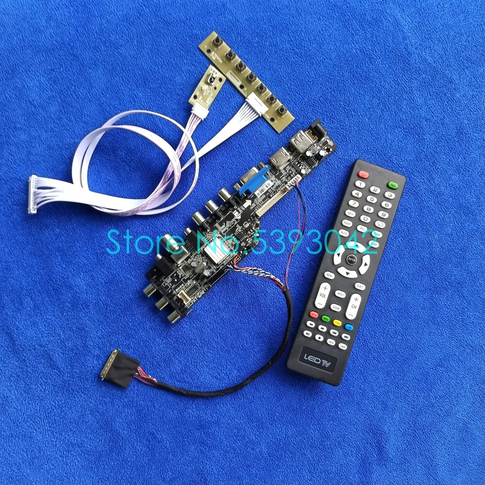 Подходит для B156RW01 V.0 V.1 V.3 VGA USB сигнала цифровой 1600*900 DVB C/T2 40 контактный LVDS ЖК