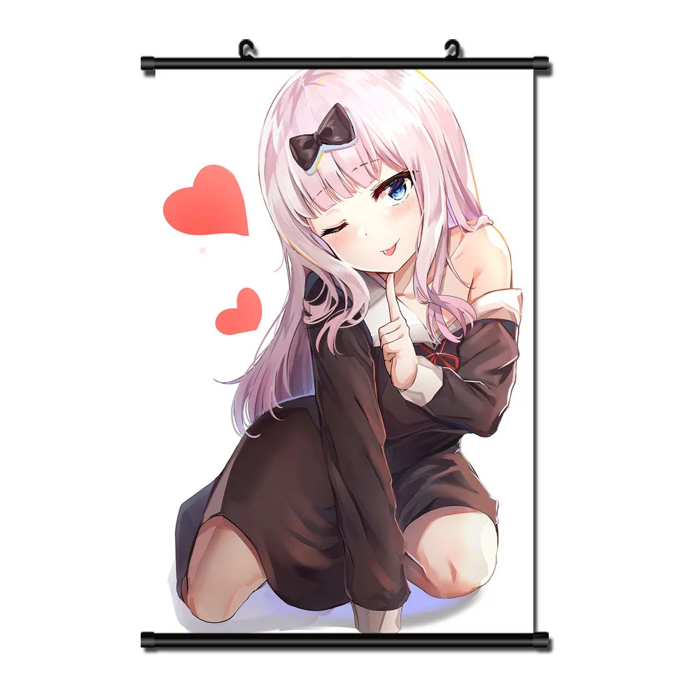 Японское аниме Kaguya sama: Love Is War Shinomiya Fujiwara Chika домашний декор настенные прокрутки