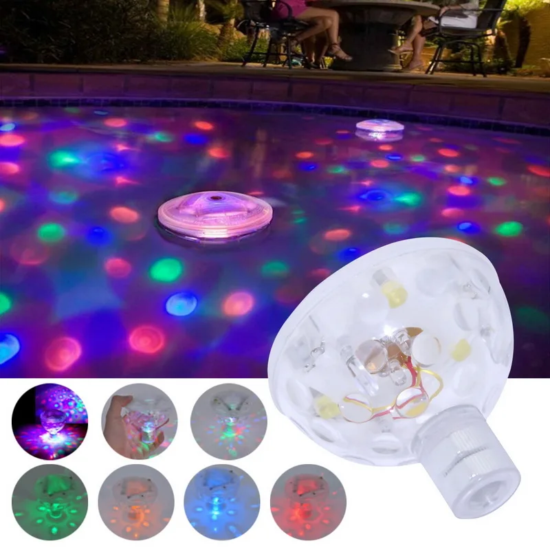 

Floating Underwater Light LED Disco Party Glow Show Light Swimming Pool Hot Tub Pond Submersible Spa Lamp Baby Bath Lamp