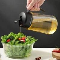 kitchen automatic opening and closing oil pot leak proof glass oil and vinegar honey olive oil container seasoning cooking tool