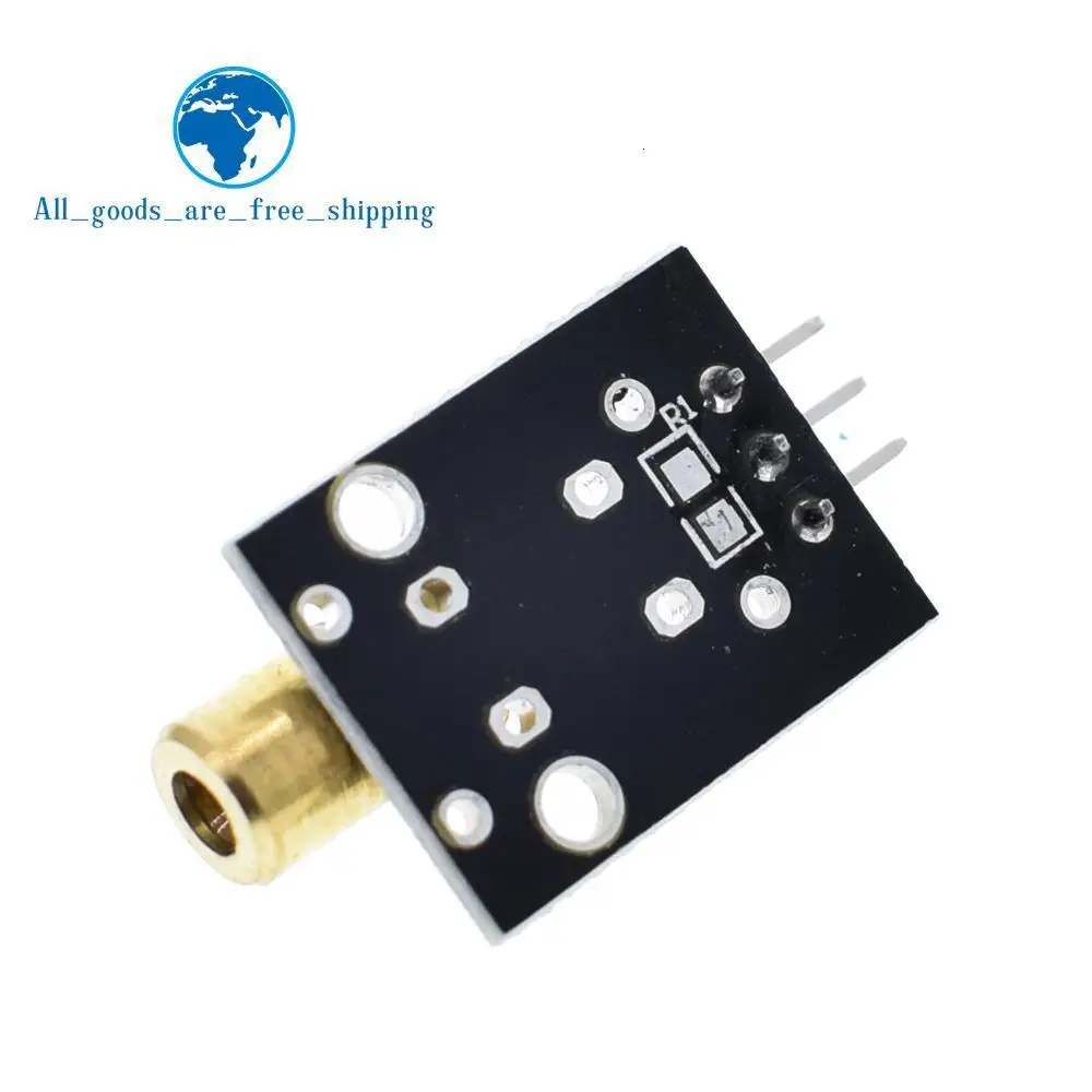 TZT KY-008 3pin 650nm красный лазерный передатчик Dot диод Медная головка модуль для arduino DIY Kit