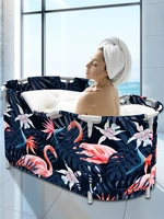 2 persons foldable bathtub flamingo home spa bath tub bathing soaking tub for adults bath tub full body hot tub