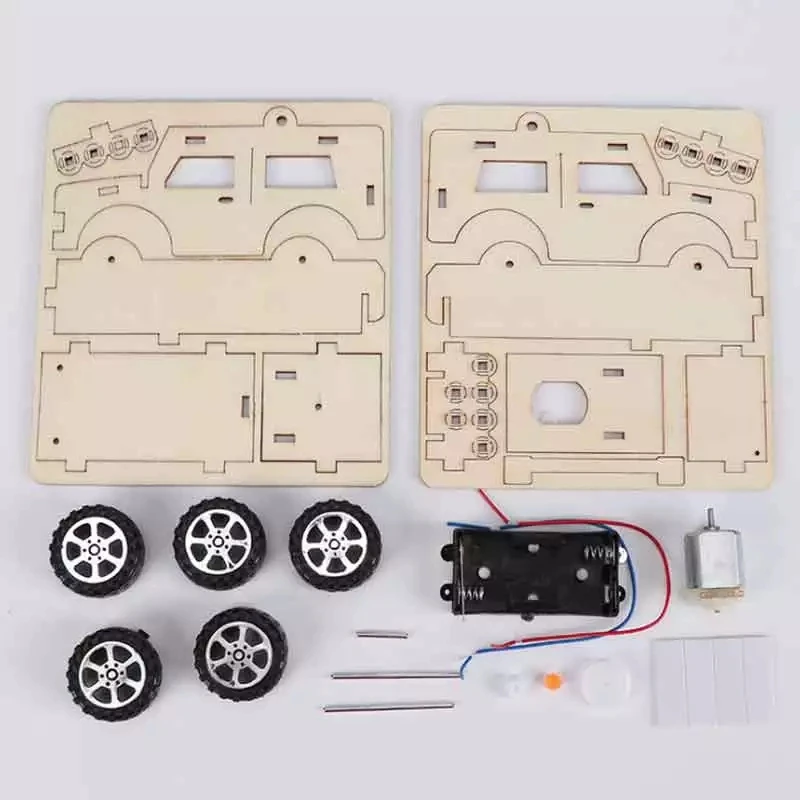 

Saizhi DIY Electric Jeep Model Kits Kids Teaching Students Children STEAM Scientific Experiment Vehicle Toys Educational Toy