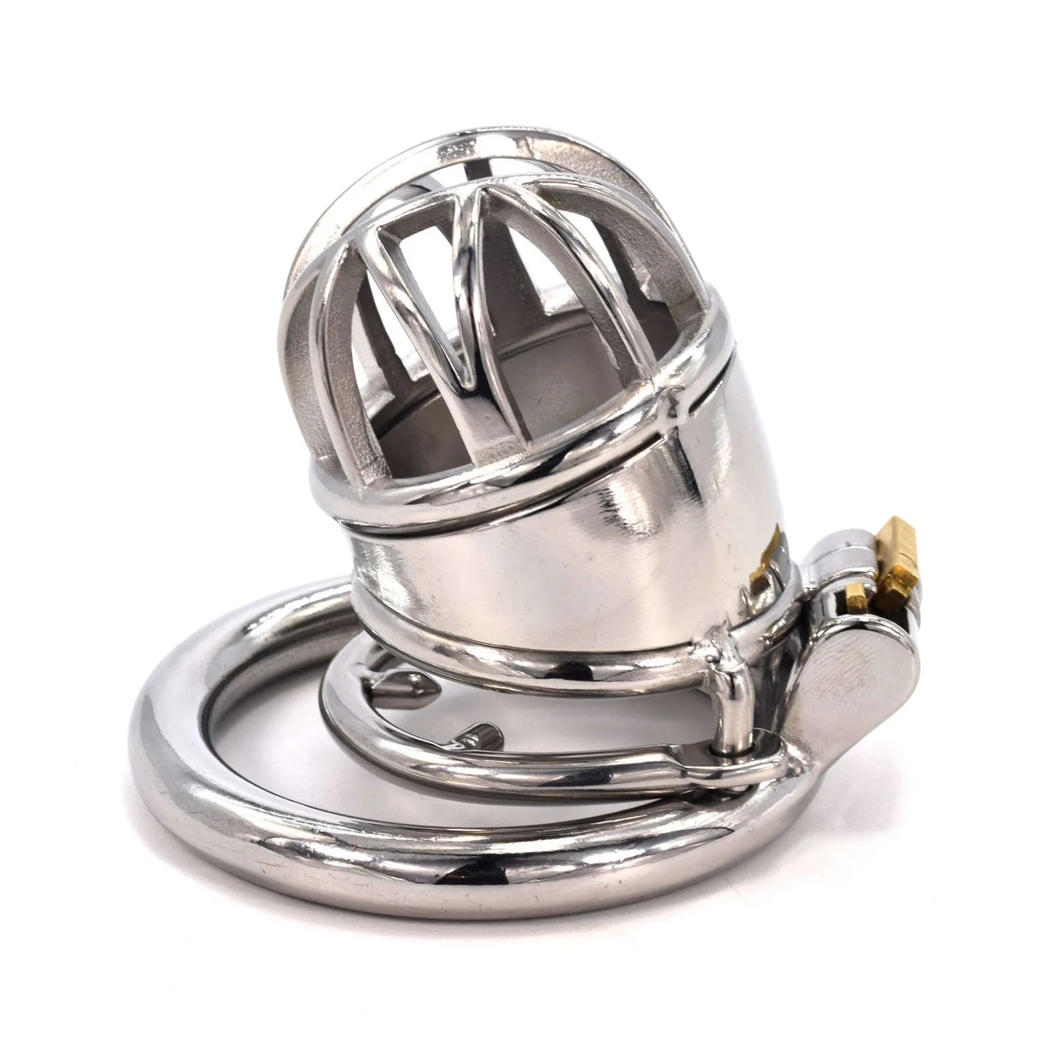 

2021 Stainless Steel Male Chastity Device Cock Cage Metal Bondage Belt Lock Penis Rings Fetish Lockable Sex Toys for Men BDSM