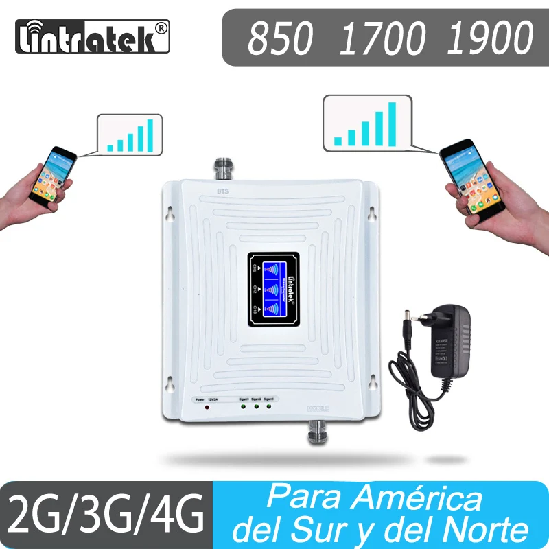 Ретранслятор сигнала повторитель Lintratek 2G 3G 4G усилитель 850 CDMA 1900 шт. Усилитель