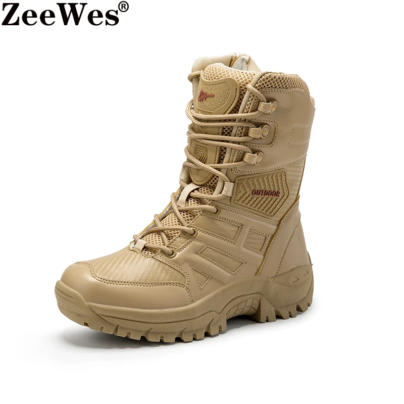 На открытом воздухе Дорожная Военная Униформа Армейские ботинки для мужчин