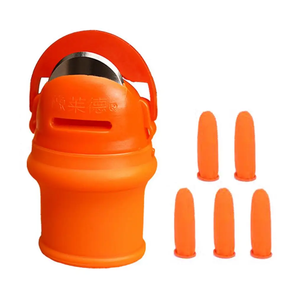 

Thumb Picking machine Farm Vegetable Fruit Finger Cutter Finger Sleeve Iron nails kitchen Anti-cut hands Garden melon Picker