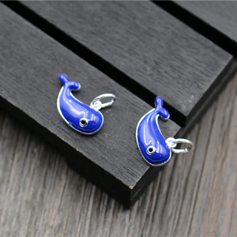 Настоящее серебро 925 пробы капля клей КИТ Шарм комплект с подвесками для DIY