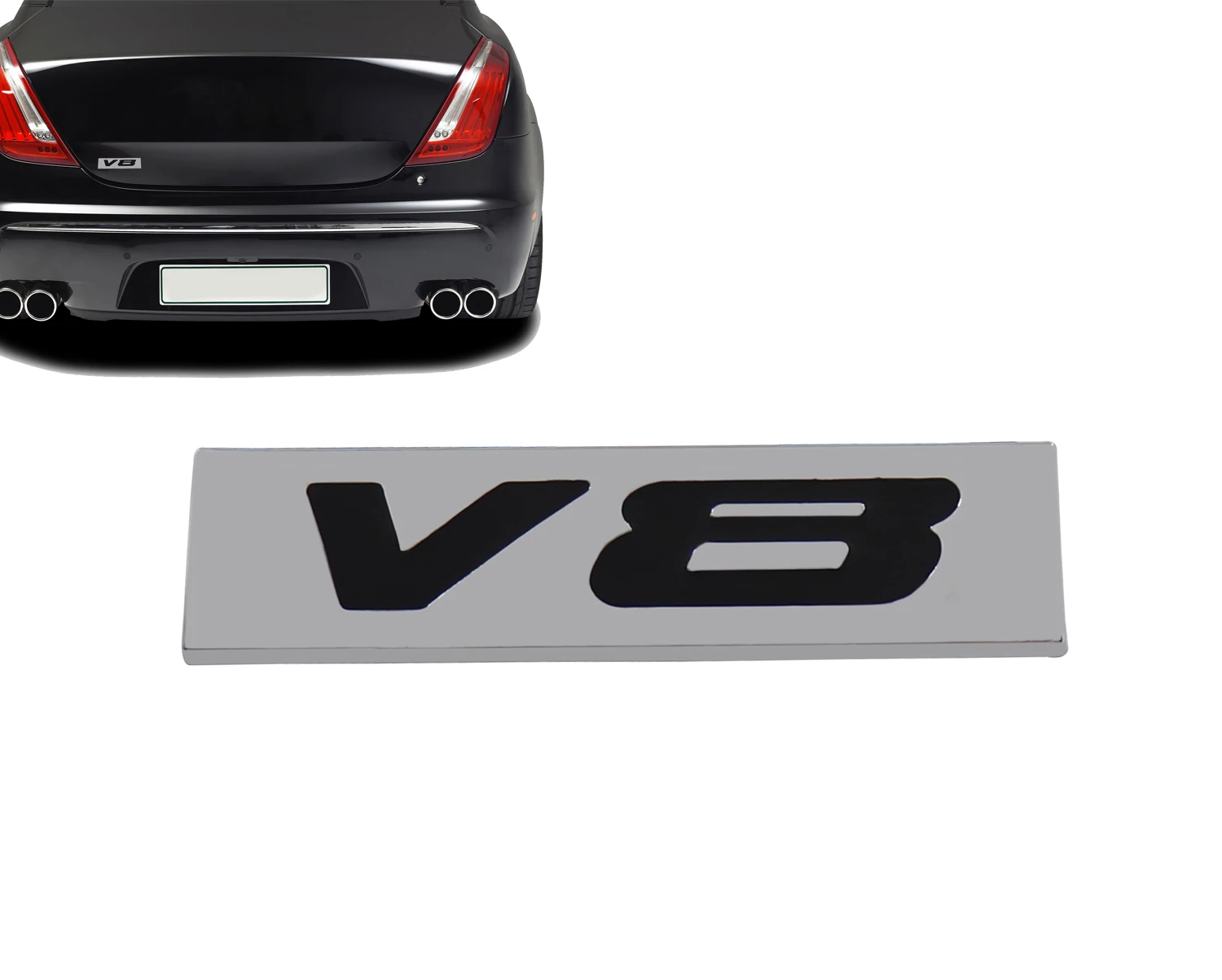 Хром Черный V8 V 8 для двигателя крыла багажник эмблема багажника Наклейка бейдж