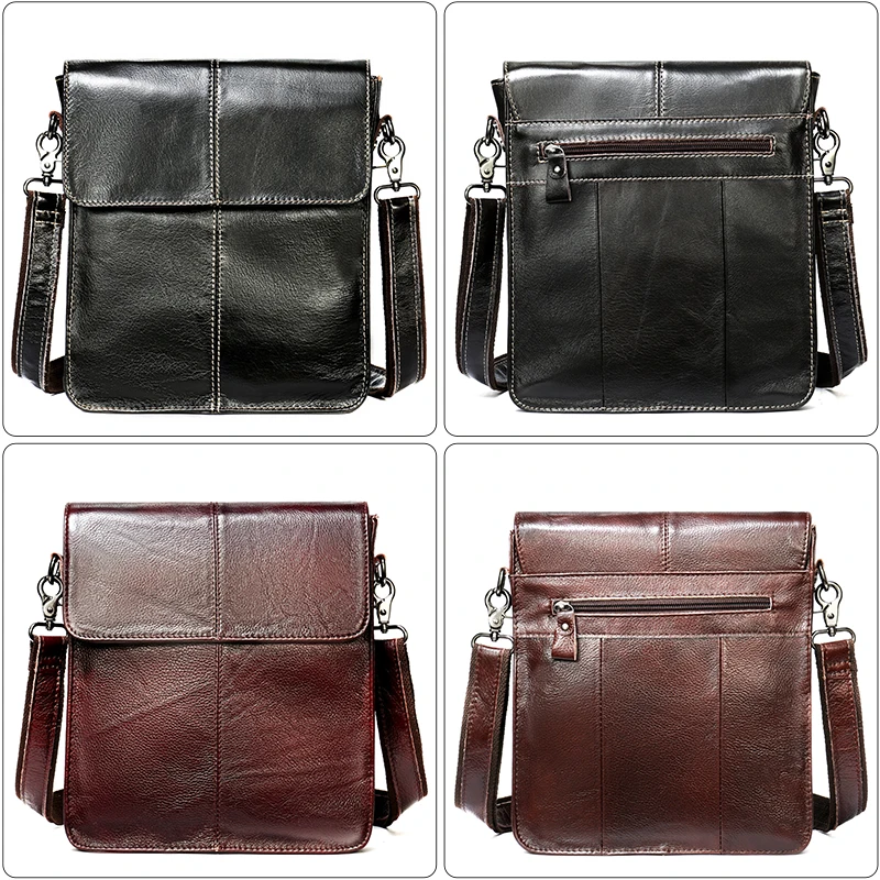 Westal Простой Натуральная кожа Мужская сумка человек мужчины малого бизнеса сумки