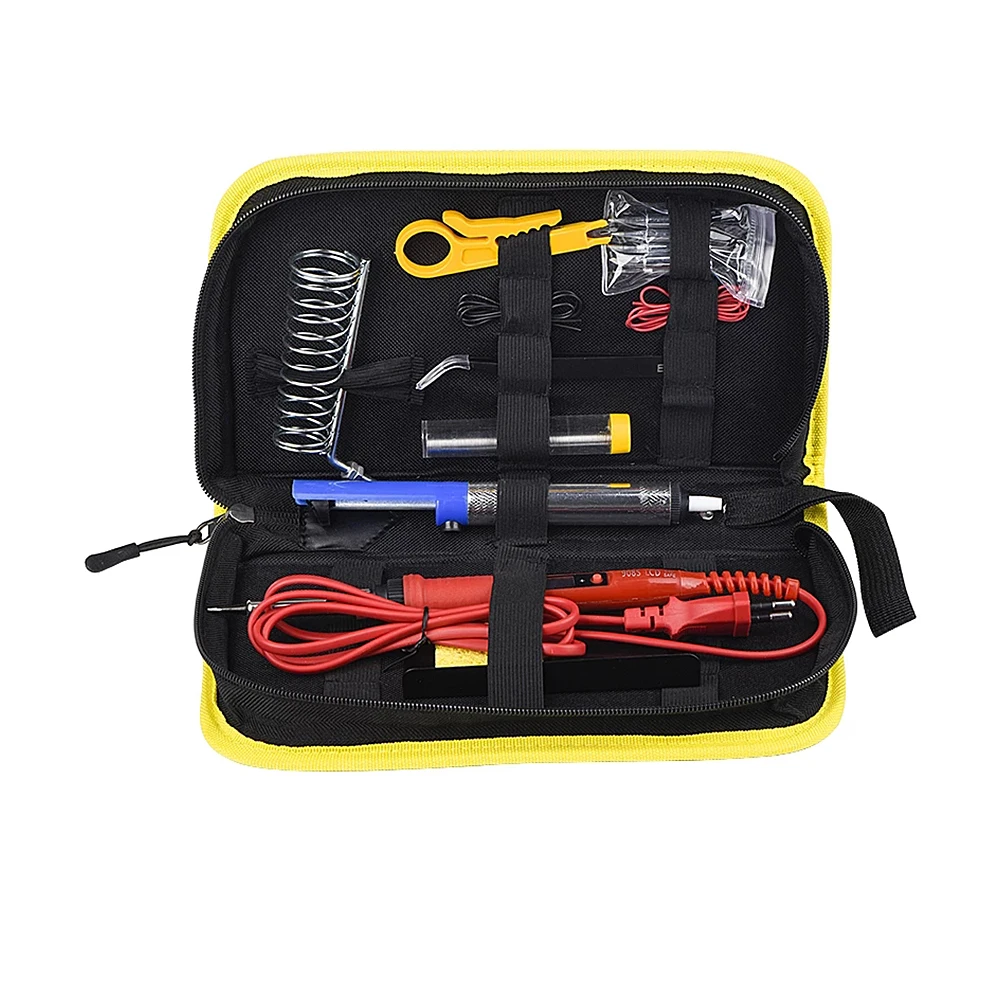 

Soldering Iron Kits 80W 220V Adjustable Temperature Digital Multimeter Auto Ranging LCD Solder Iron Tips Welding Rework Tools