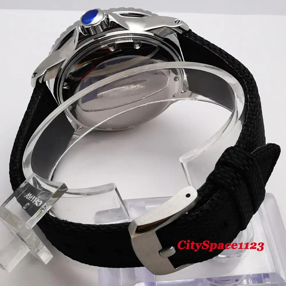 Мужские автоматические механические часы с черным циферблатом 45 мм|Мужские часы|