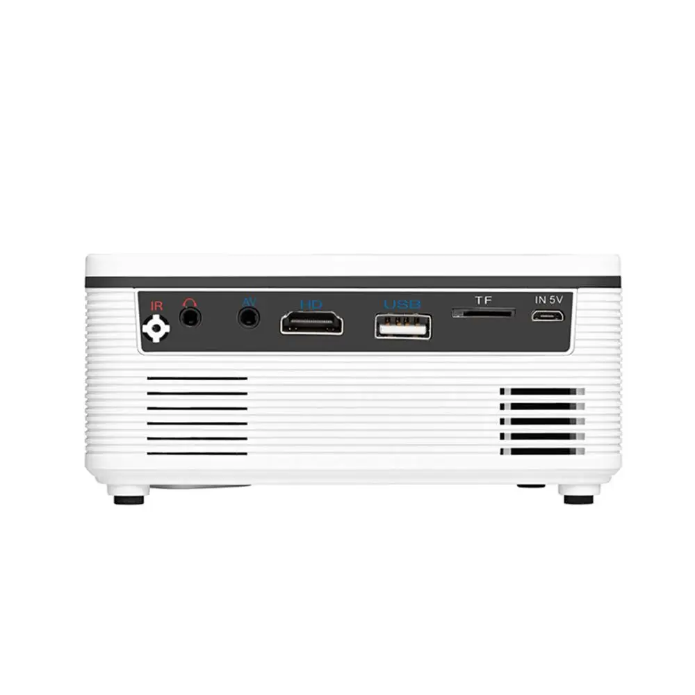 Upgrade Mini Projector 1080P 1800Lumen Portable LCD LED Support TF HDMI Home Cinema USB 3D Beamer | Электроника