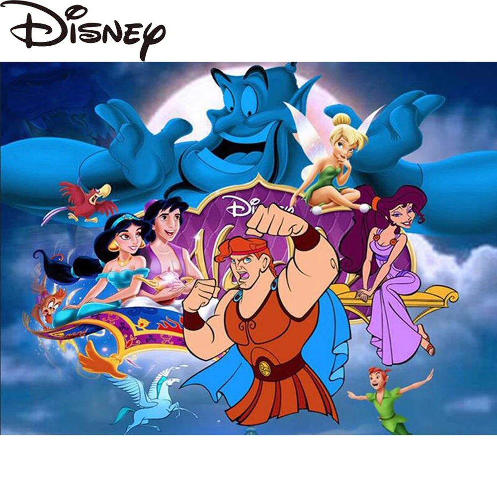Disney полностью своими руками квадратный/круглый набор алмазов для создания картины», «Princess», «Prince» вышивка крестом, алмазная вышивка, настен...