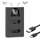 Двойное зарядное устройство USB со светодиодной подсветкой для фотоаппаратов Sony NP-BX1 AS100 AS200 AS10 AS15 AS20 AS30 HDR-AS50 CX405E