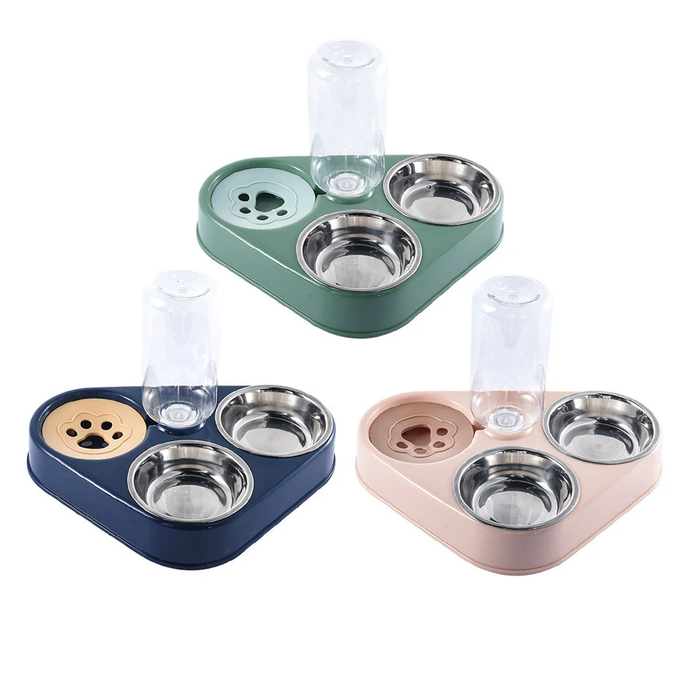 3 в 1 кормушка для собак и кошек из нержавеющей стали | Дом сад