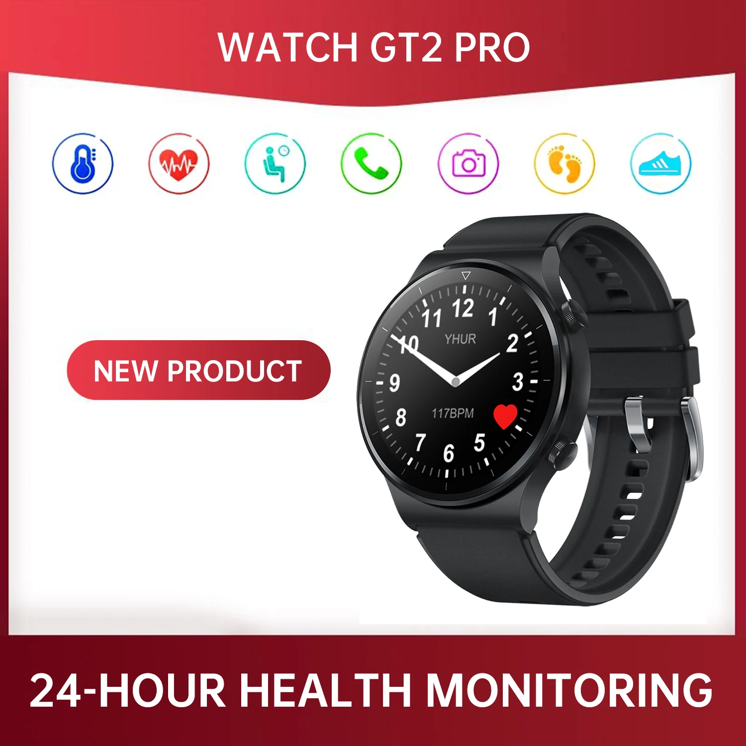 2021 smart watch gt2 pro fitness menwomen ip68 waterproof multiple sports mode hr monitoring watches for huawei xiaomi apple free global shipping