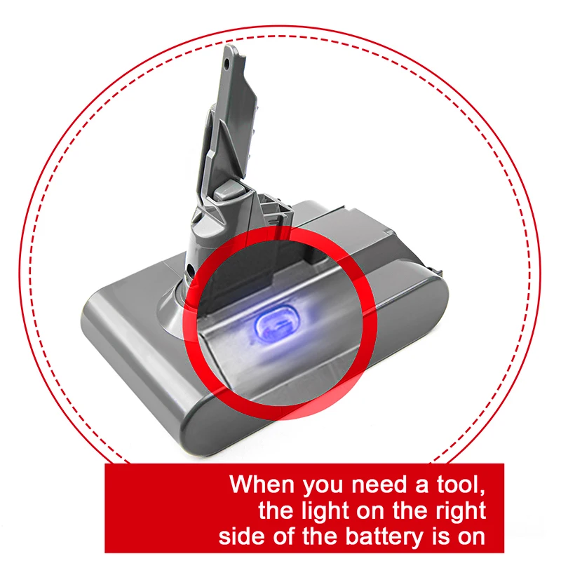 6000mAh 21.6V for Dyson V7 Battery Animal Cordless Stick Vacuum Motorhead Pro/Trigger/Animal Cleaner Batter | Электроника