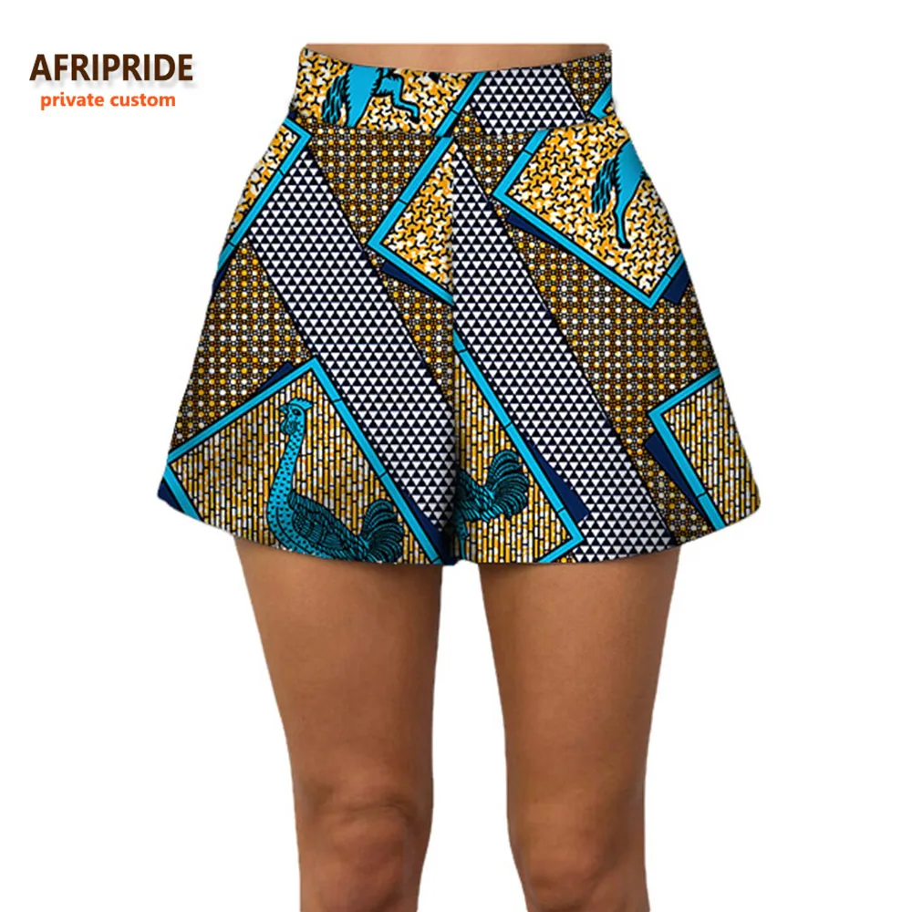 549 Летние женские пляжные шорты AFRIPRIDE индивидуальные повседневные короткие штаны хлопок батик принт Африканский A722108 - Цвет: 549