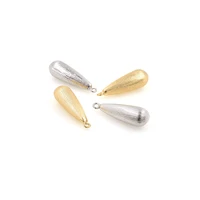 water drop pendant gold plated brass teardrop charm diy jewelry and bracelet necklace making supplies 33 7x10 7mm